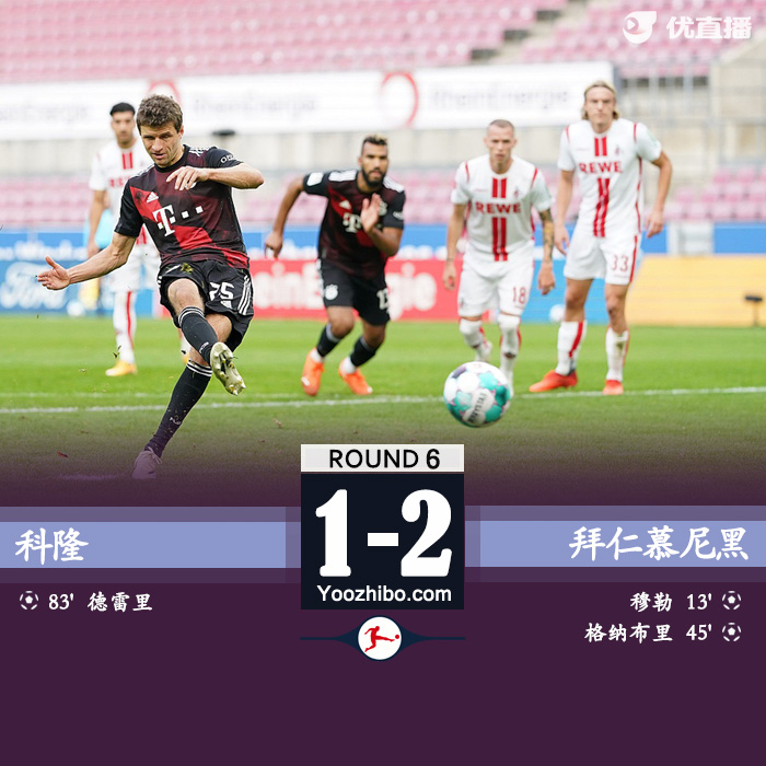 <a href=/zuqiuyouguan/bayern/ target=_blank class=infotextkey>拜仁</a>慕尼黑2-1科隆