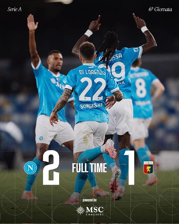 那不勒斯2-1热那亚